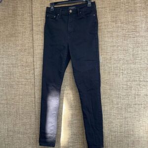 Banana Republic high rise skinny jeans black